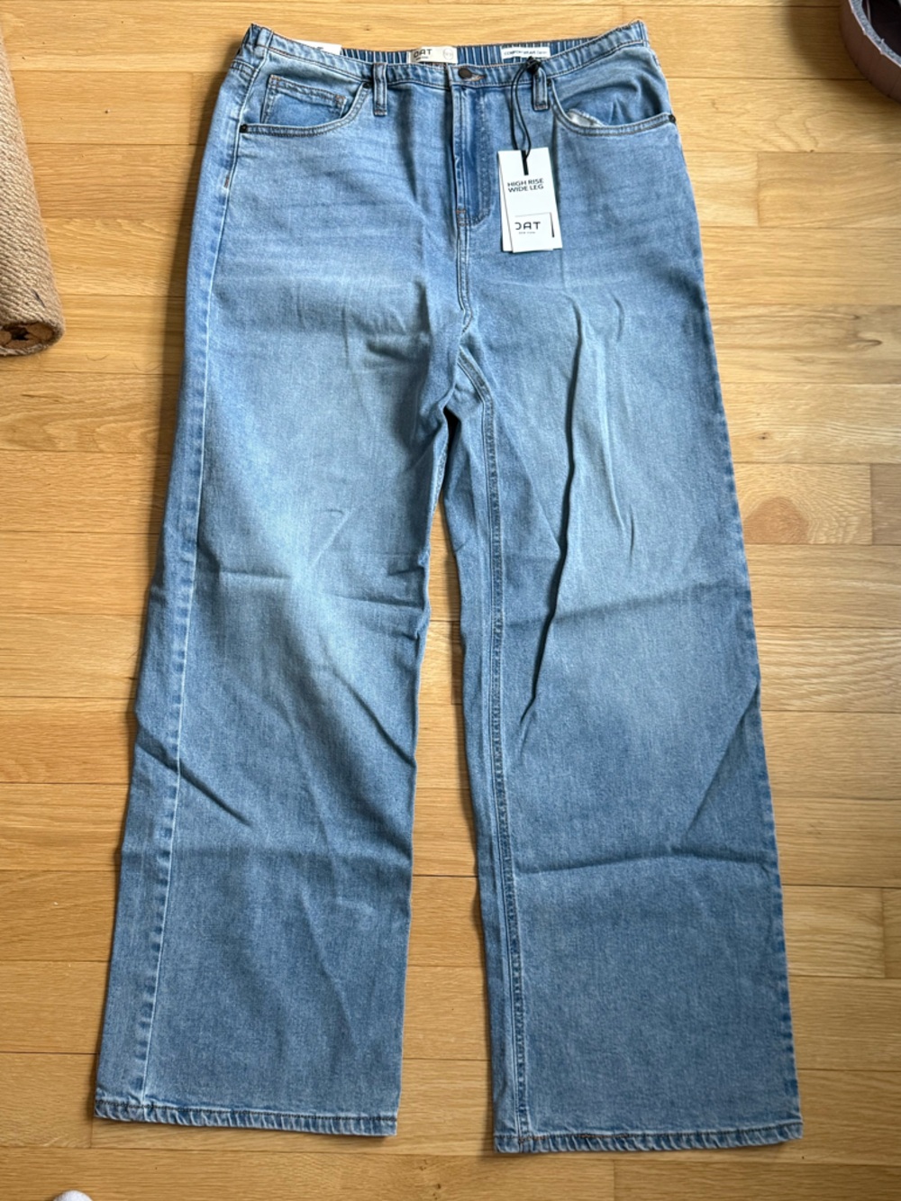Oat New York Light Blue Wide Leg Jeans